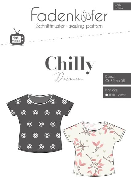Papierschnittmuster - Shirt Chilly von Fadenkäfer